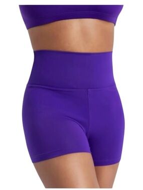 Womens Capezio High Waisted Purple Shorts size S